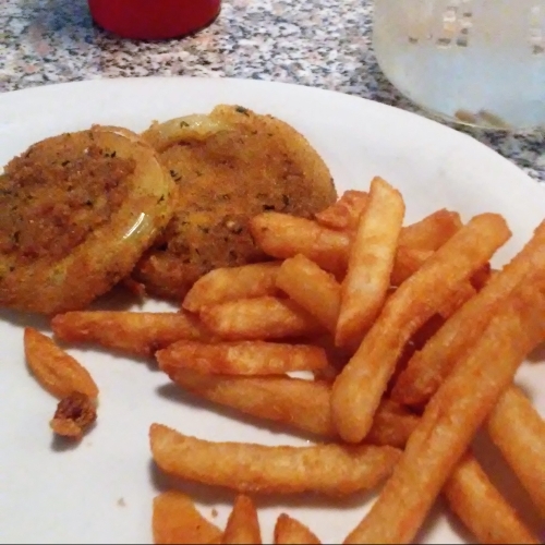 Fried Green Tomatoes and Fries