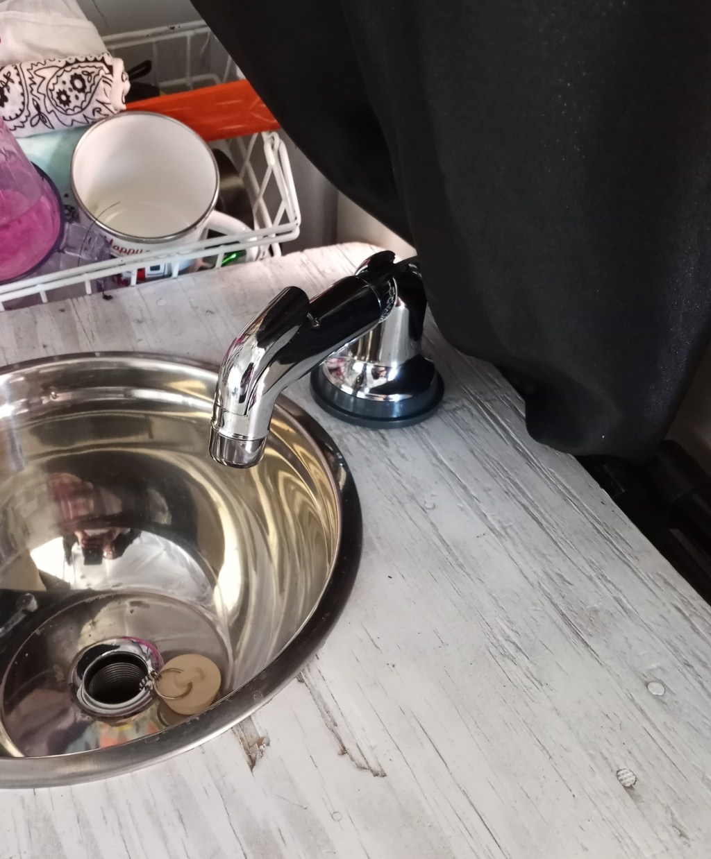 Adding a faucet to the van…with&nbsp;Velcro